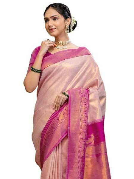 SIRIL Women's Pongal Special Silk Weaving Saree With Unstitched Blouse Piece